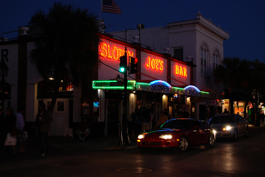 Key West by Night Photograph by Susanne Van Hulst