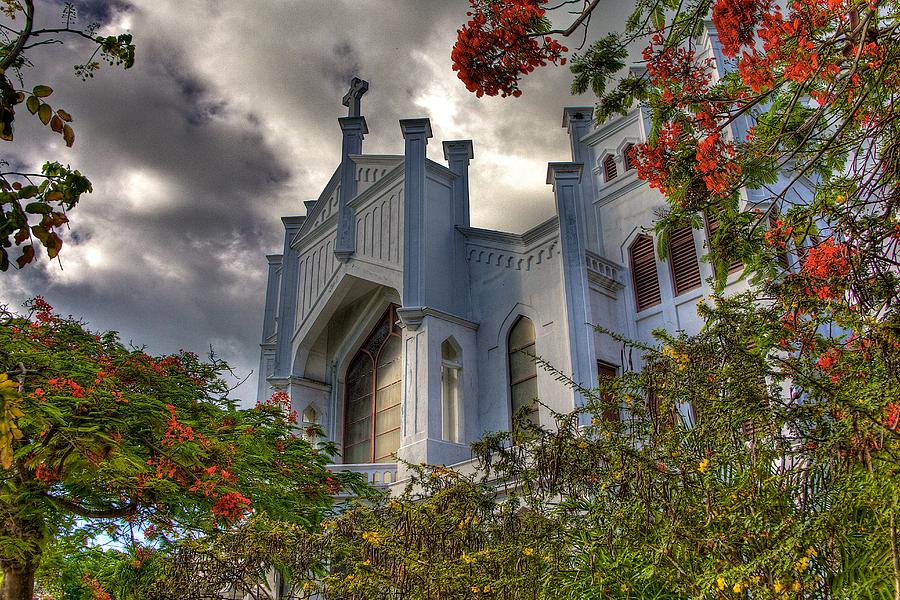 Architecture Photograph - Key West Church by William Wetmore