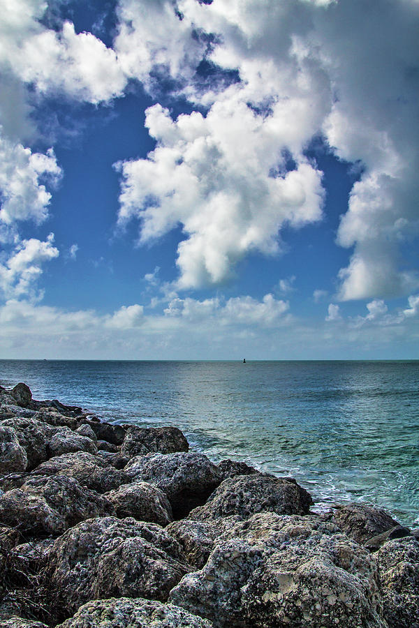 Key West Clouds on the Rocks Photograph by Bob Slitzan
