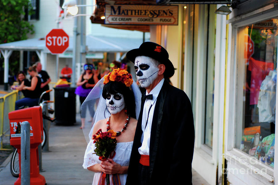 Key West Fantasy Fest Couple of the Dead Photograph by Kevin KEELING ...