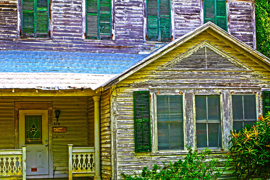 Key West Florida Clapboard Home Photograph by Lee Vanderwalker Fine