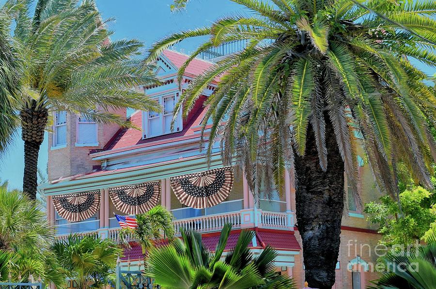 Key West Historic Pink House Photograph by Janette Boyd