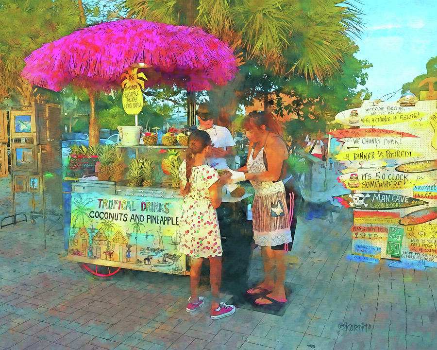 Key West Photograph - Key West Mallory Square Vendors by Rebecca Korpita