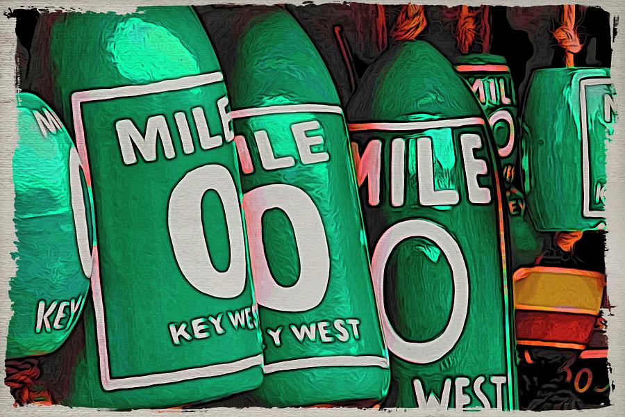 Key West Mile Zero Photograph by Alice Gipson
