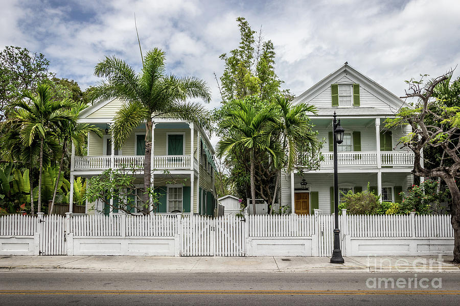 Key West Style Homes, Florida Photograph by Liesl Walsh
