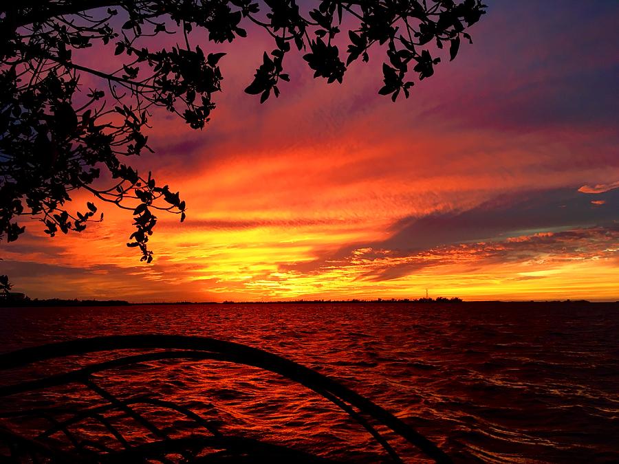 Sunset Photograph - Key West Sunset by Kevin Karolewicz