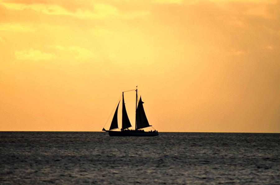 Key West Sunset Sail Photograph by Bill Cannon