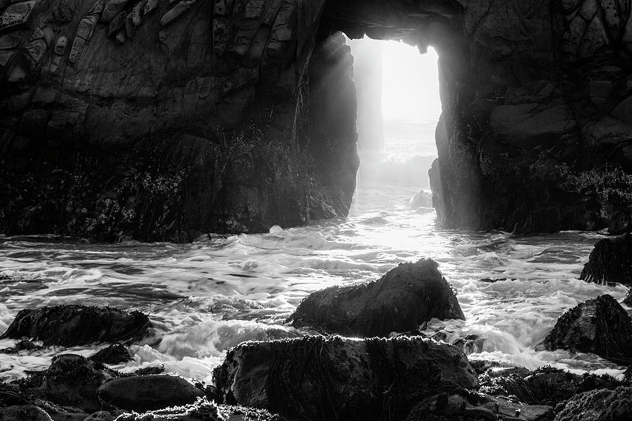 Keyhole Arch in Grayscale Photograph by Rick Pisio