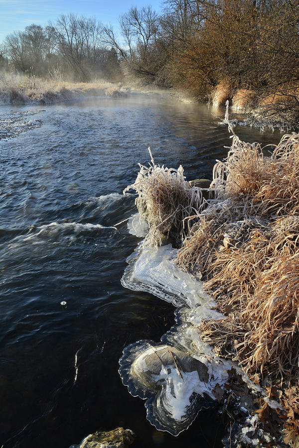 Keystone Landing on Frozen Morning in Glacial Park Photograph by Ray Mathis