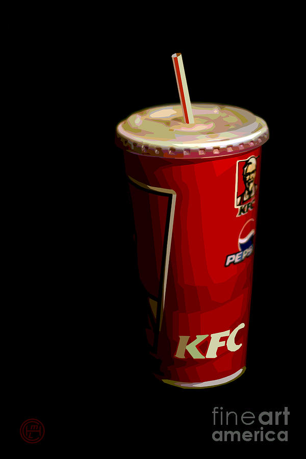 Still Life Digital Art - KFC Cup by Helena M Langley