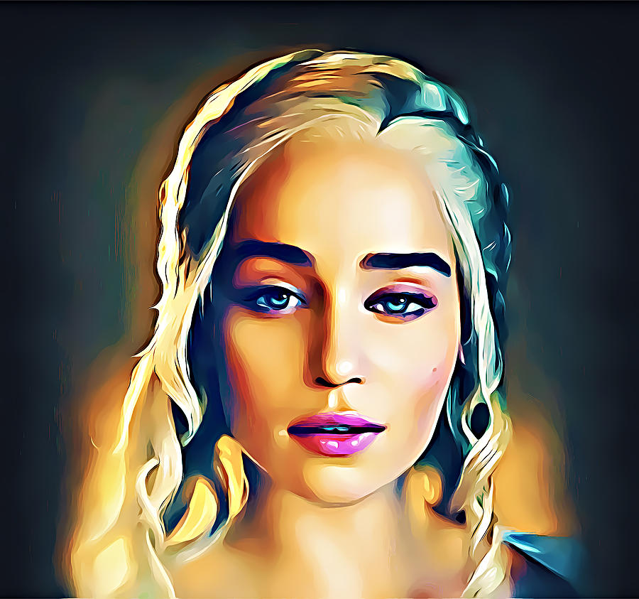 Khaleesi Game Of Thrones Mixed Media By Nenad Vasic Fine Art America