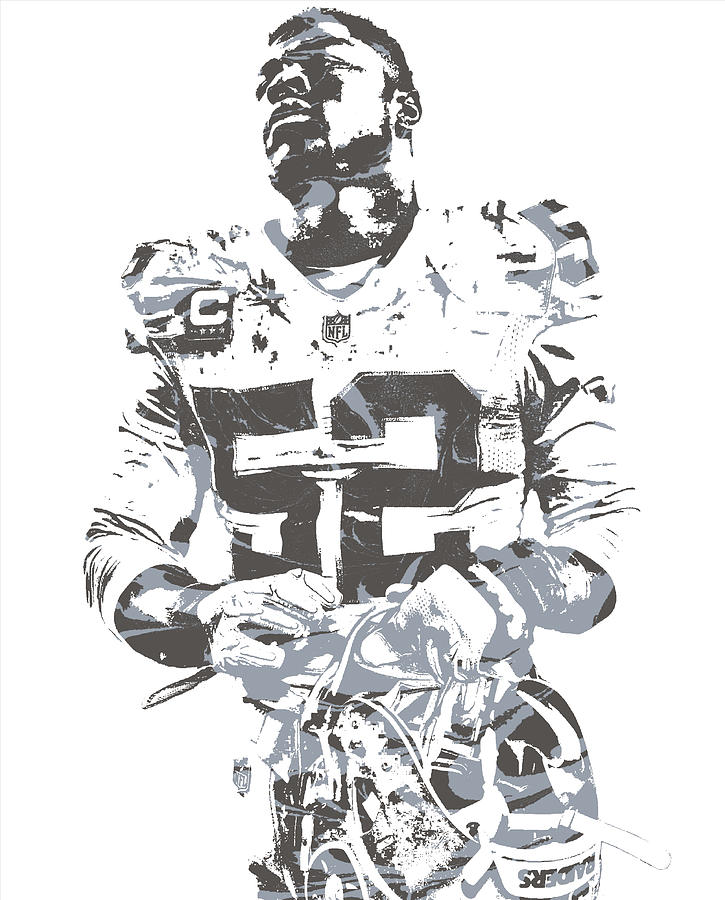 Oakland Raiders Greeting Card by Joe Hamilton