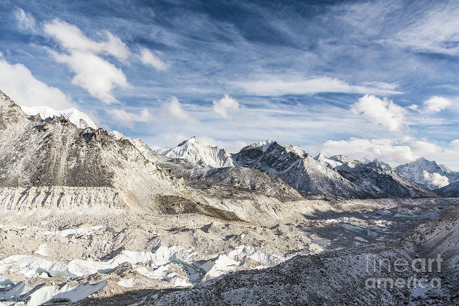 Khumbu glacier in Nepal Photograph by Didier Marti