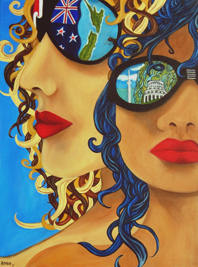 New Zealand Painting - Kia Ora by Rosie Harper New Zealand Painting - Kia Ora by Rosie Harper
