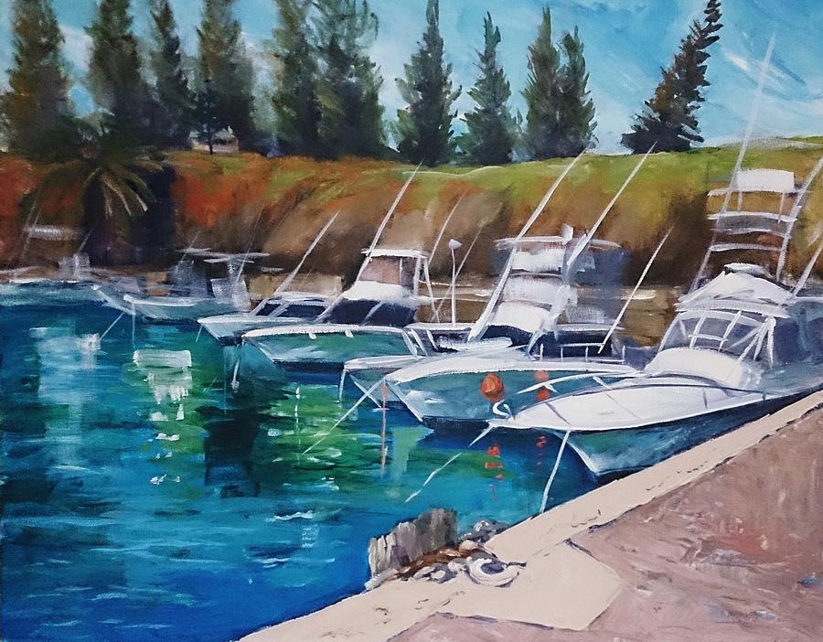 Kiama Painting - Kiama Harbour by Kathy Karas Kiama Painting - Kiama Harbour by Kathy Karas