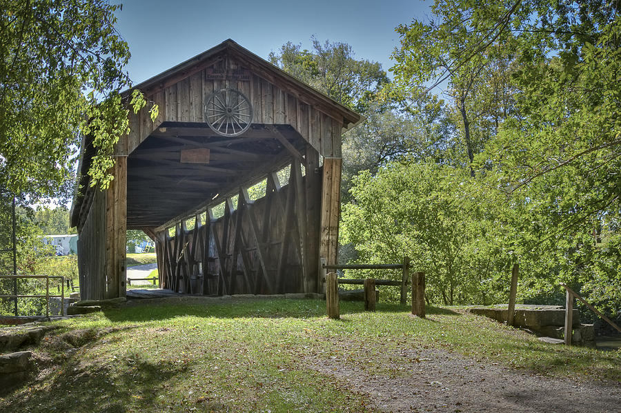 Kidds Mill Covered Bridge Photograph by Jack R Perry
