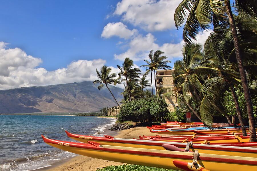Kihei Canoe Maui Photograph by DJ Florek Fine Art America