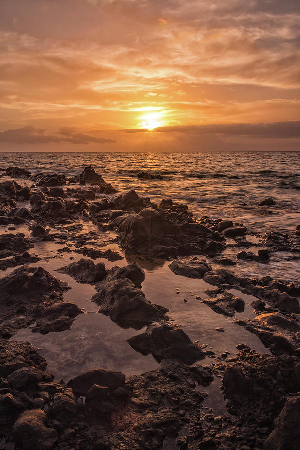 Beach Photograph - Kihei Sunset 2 - Maui Hawaii by Brian Harig