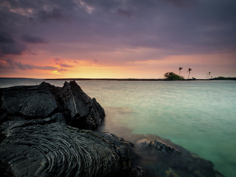 Kiholo Bay Sunset Photograph by Christopher Johnson