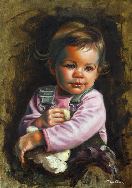 Portrait Painting - Kijara by Simon Glavica
