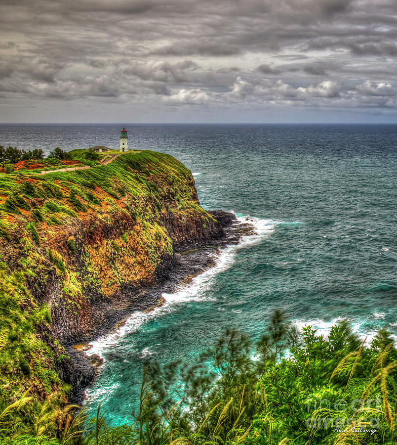 Kilauea Lighthouse 2 North Shore Kauai Hawaii Art Photograph by Reid Callaway