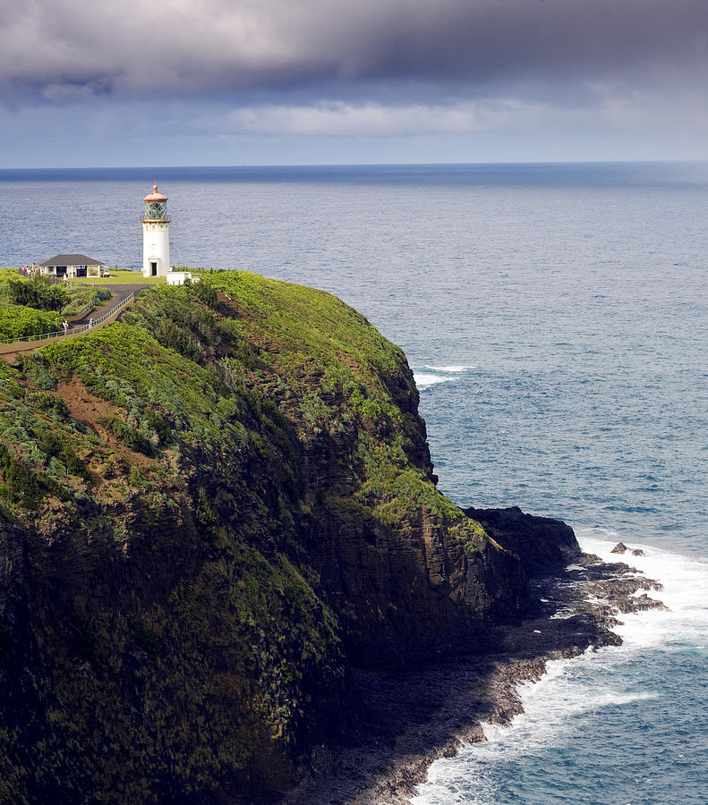 Lighthouse Photograph - Kilauea Lighthouse on Kauai Hawaii by Brendan Reals