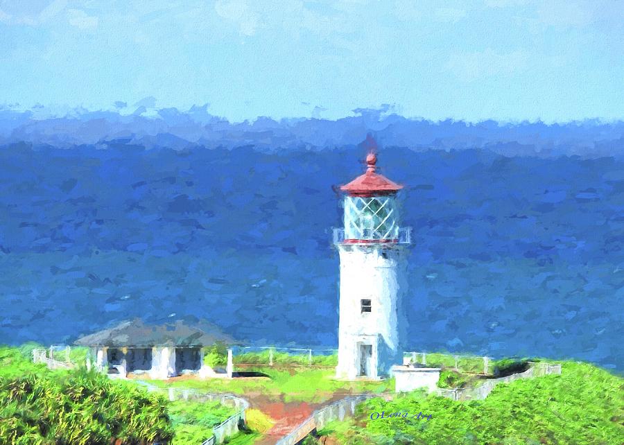 Kilauea Point  Photograph by Lena Owens - OLena Art Vibrant Palette Knife and Graphic Design