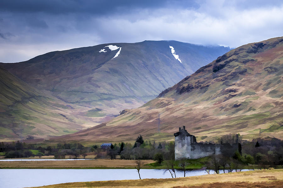 Kilchurn Castle on Loch Awe in Scotland Photograph by Neil Alexander Photography