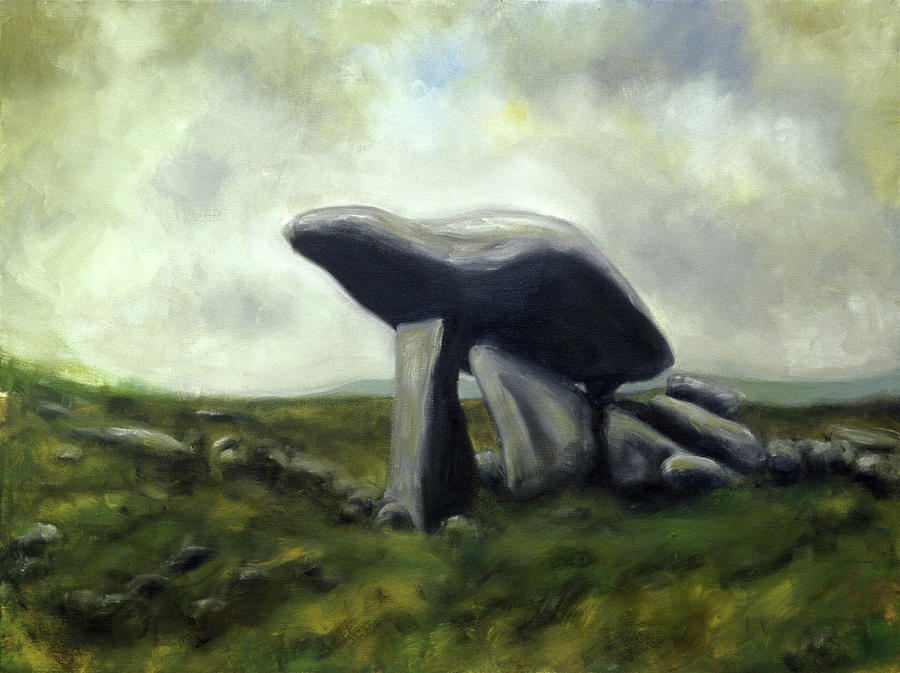Landmark Painting - Kilclooney Dolmen  by Seamas Culligan