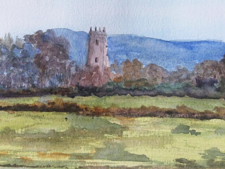 Kildownet Castle Painting by Trilby Cole