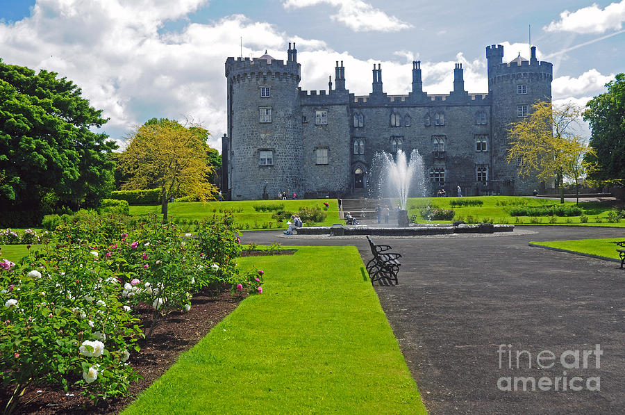 Kilkenny Castle from Rose Garden Photograph by Cindy Murphy - NightVisions 