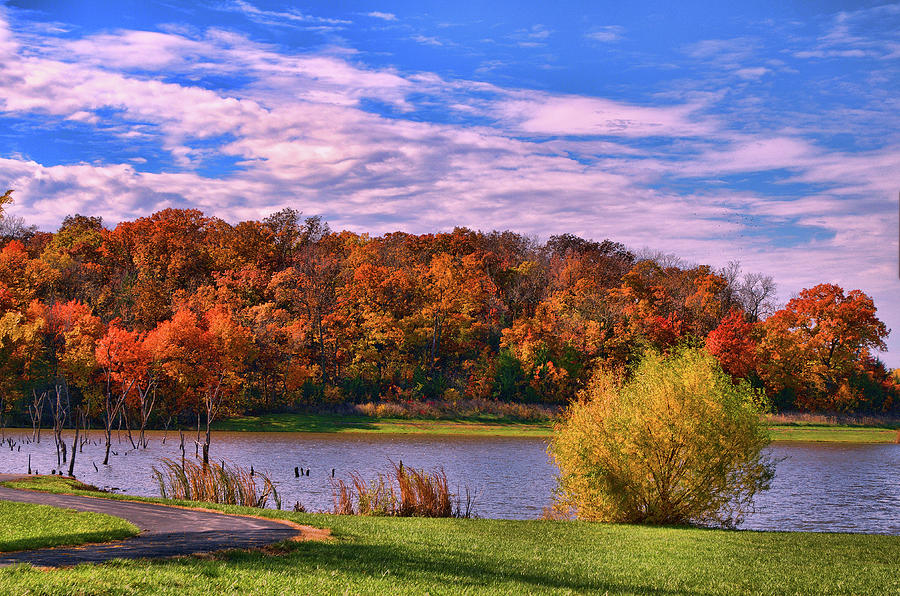 Kill Creek Park Fall Foliage Photograph by Tim McCullough