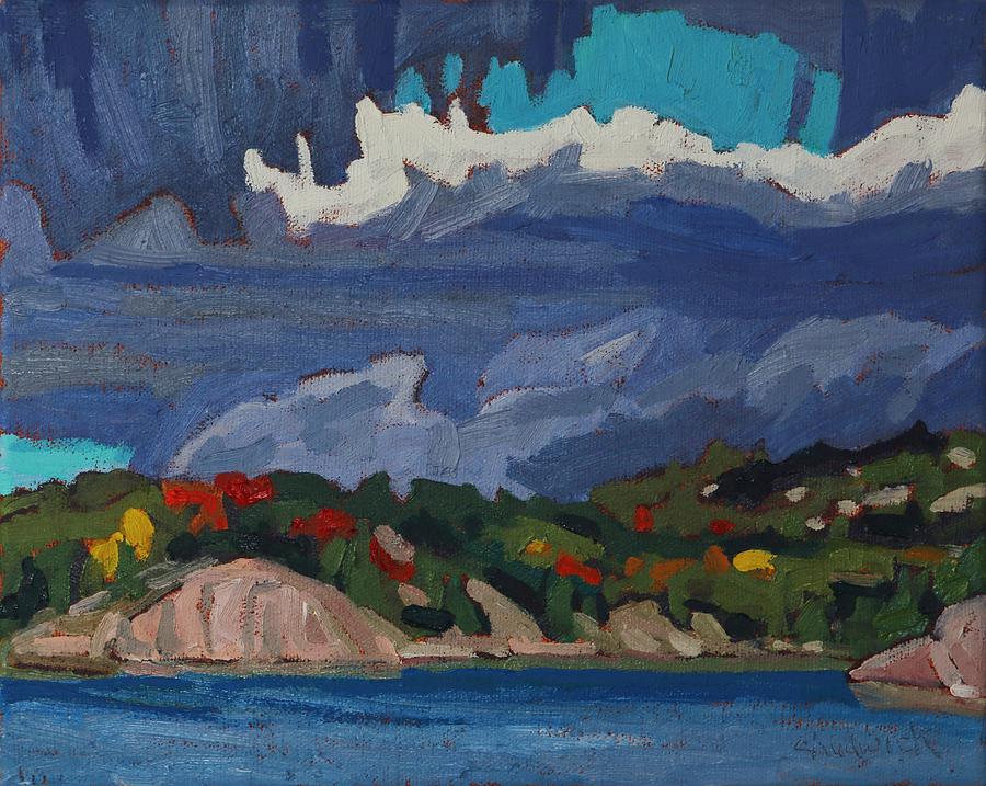 Killarney George Lake from the Beach Painting by Phil Chadwick