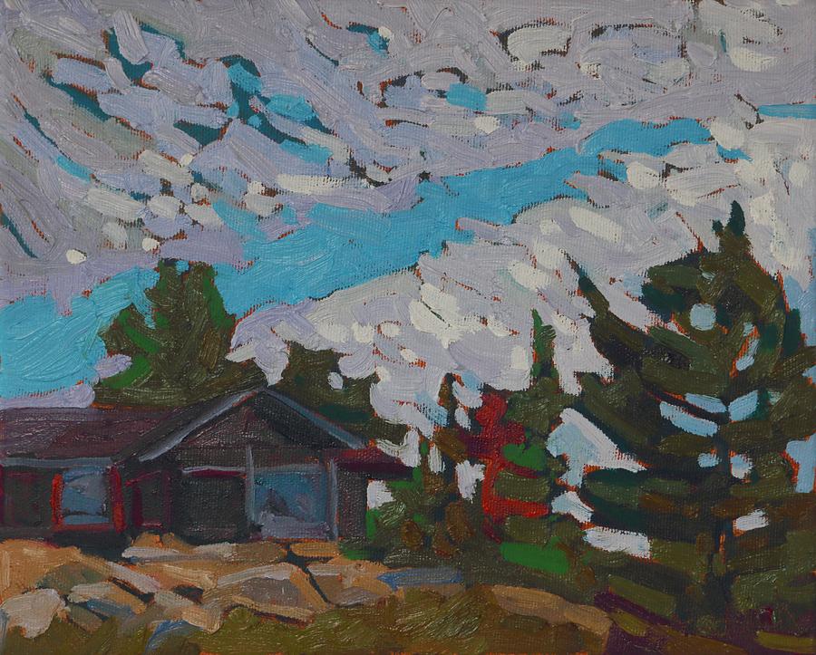 Killarney Mountain Lodge Chalet Painting by Phil Chadwick