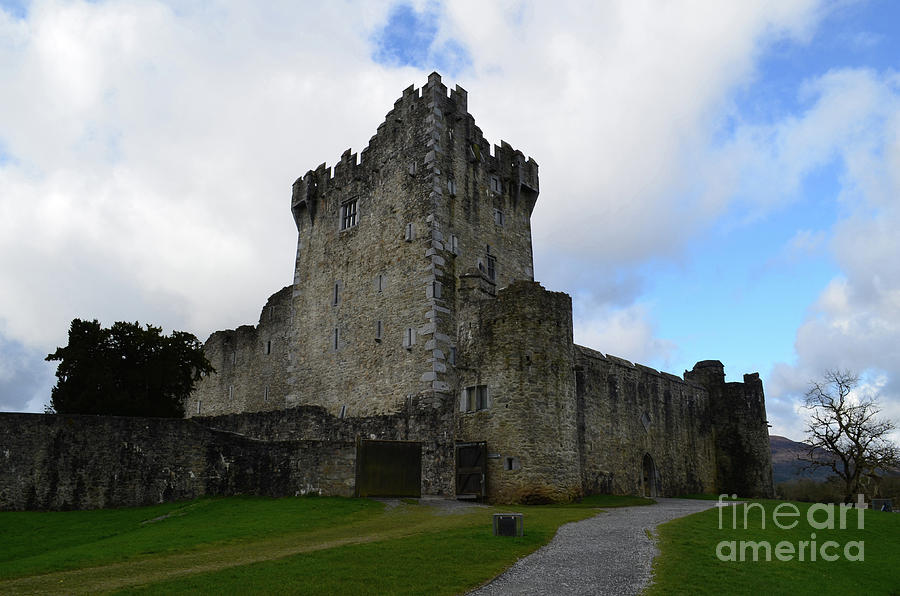 Killarneys Ross Castle in Ireland on a Beautiful Day Photograph by DejaVu Designs