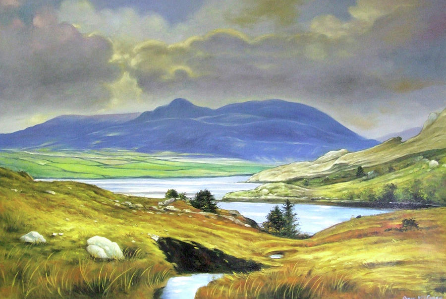 Killary Harbour County Mayo Painting by Conor McGuire