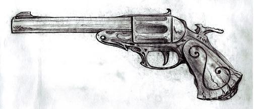 Gun Drawing - Killer Instinct by Will Le Beouf