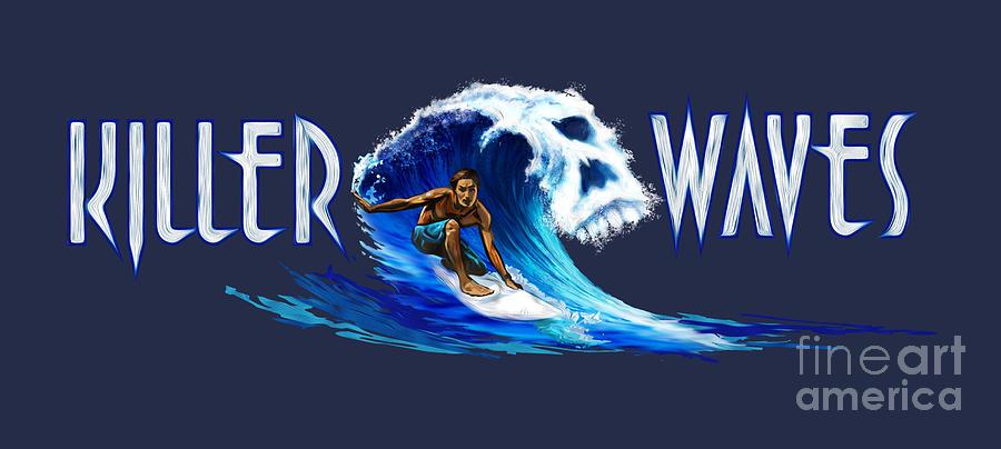 Killer Waves dude Digital Art by Robert Corsetti