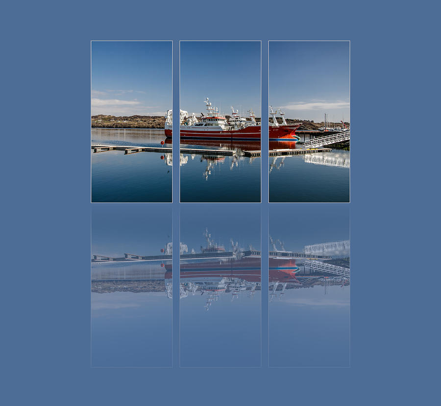 Killybegs Harbour Triptych Photograph by Martina Fagan