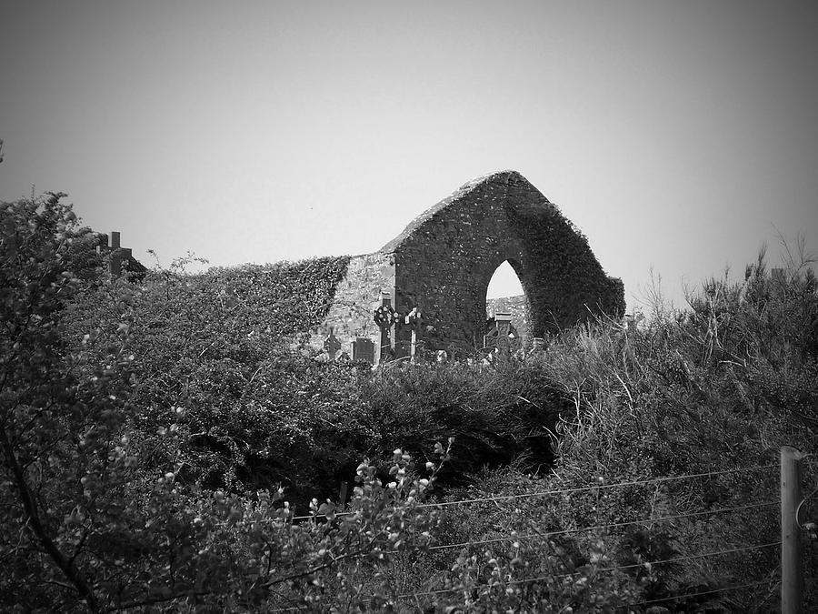 Irish Photograph - Kilmanaheen Church Ruins Ennistymon Ireland by Teresa Mucha