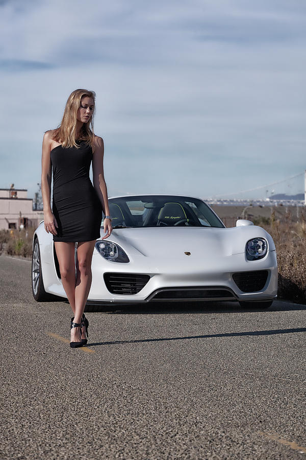 #Kim and #Porsche #918Spyder #Print Photograph by ItzKirb Photography