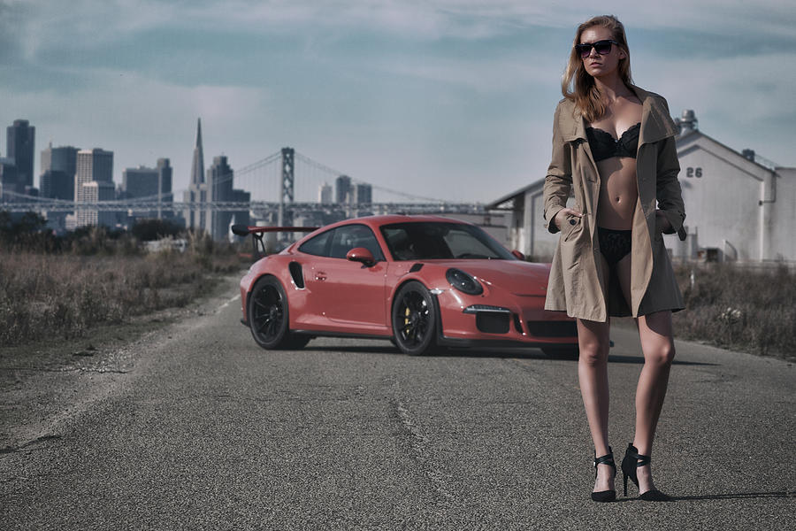 #Kim and #Porsche #GT3RS #Print Photograph by ItzKirb Photography