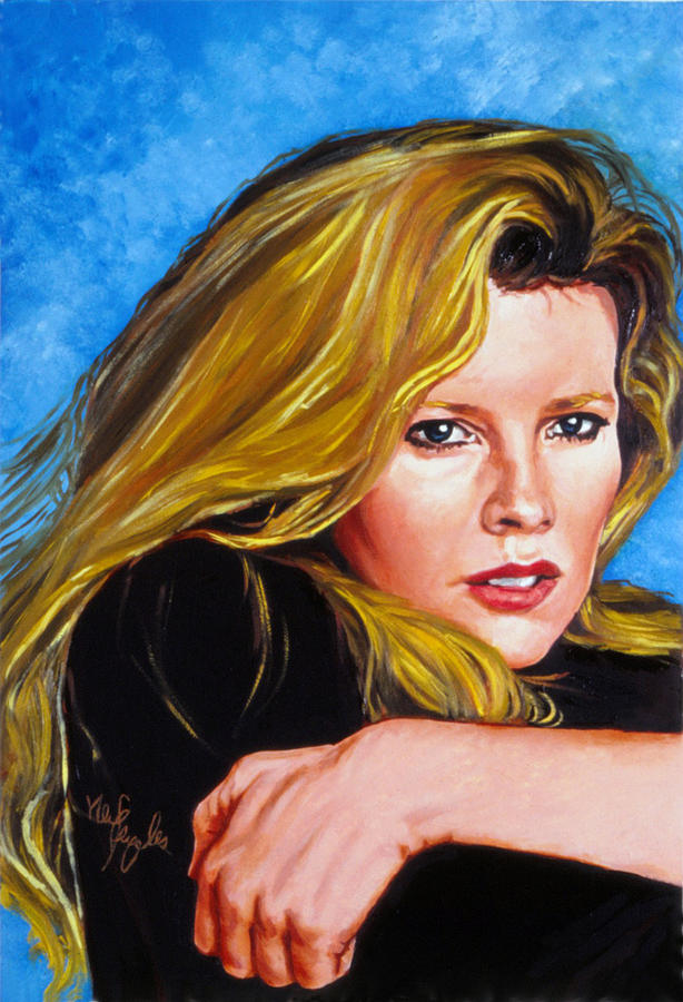 Kim Basinger Painting by Neil Feigeles