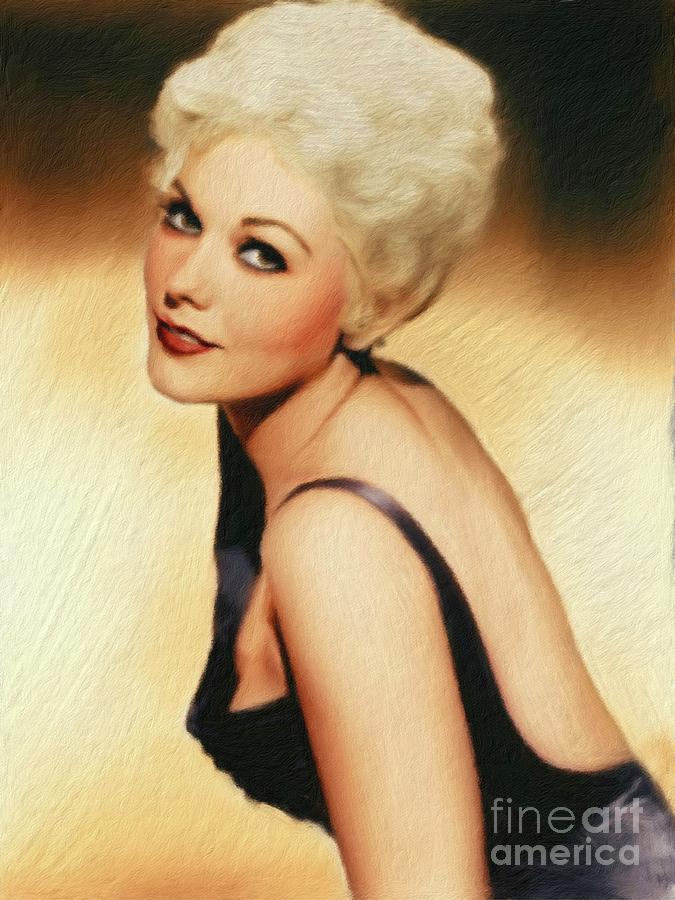 Hollywood Painting - Kim Novak, Vintage Actress by Esoterica Art Agency