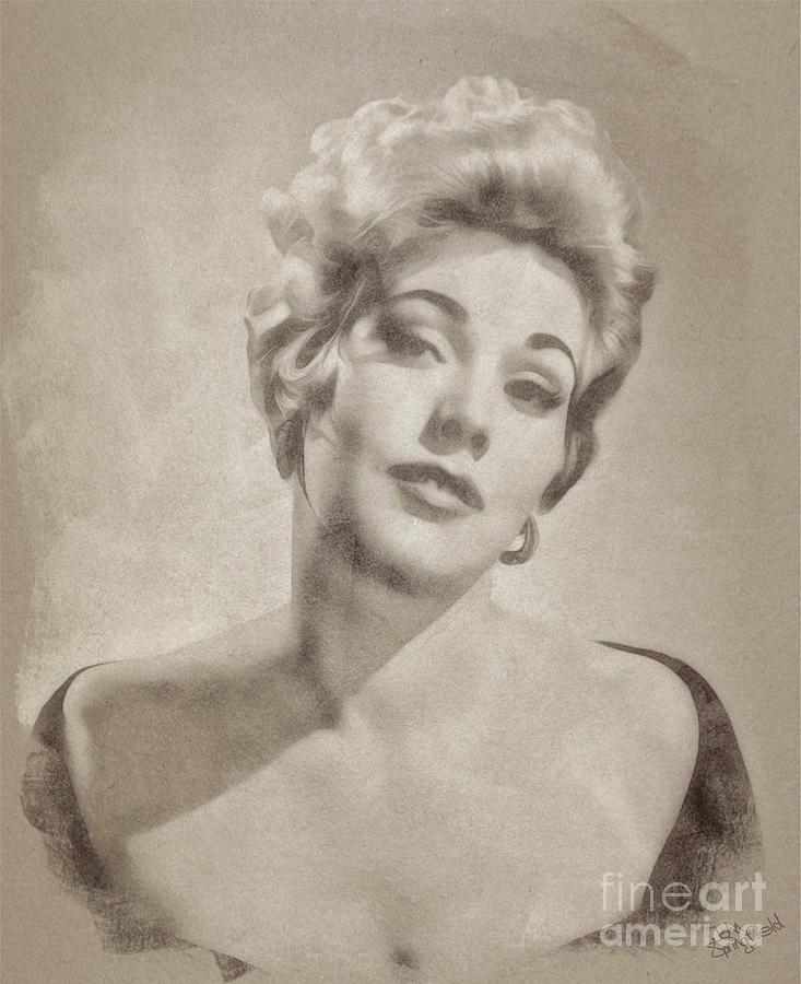 Kim Novak Vintage Hollywood Actress Pastel By Esoterica Art Agency