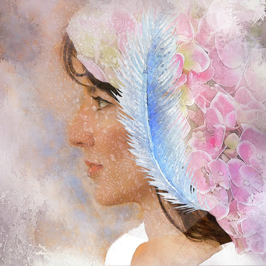 Flower Digital Art - Kim with veil by Jeff Burgess
