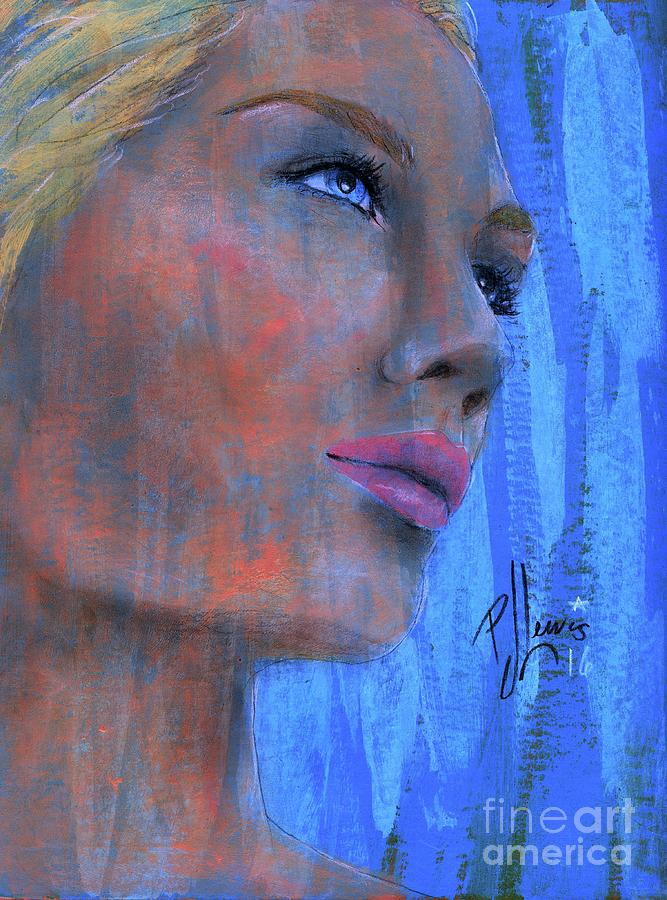 Blonde Beauty Painting - Kimberly by PJ Lewis