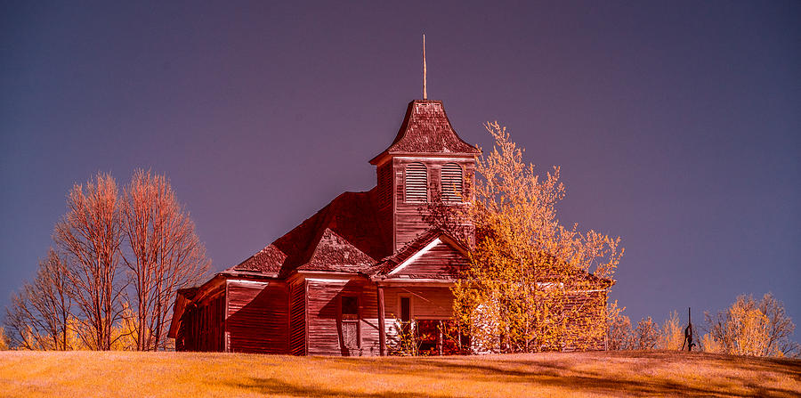 Kimberly School House Infrared False color Photograph by Paul Freidlund
