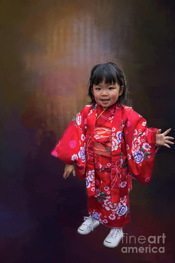 Kimono Girl-2 Photograph by Eva Lechner
