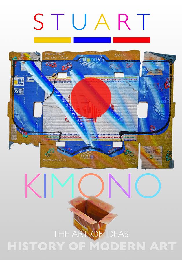 De Stijl Painting - Kimono Poster by Charles Stuart